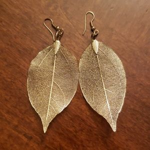 Gold Leaf Earrings
